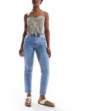 ONLY Emily High Waisted Straight Leg Jeans - Blue