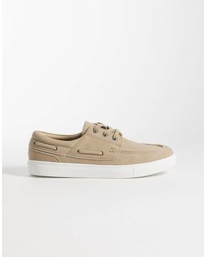 ASOS Lace Up Boat Shoes - White