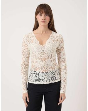 Y.A.S Long Sleeved Top - Natural