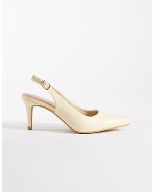 New Look Slingback Heeled Shoes - Natural