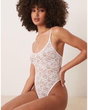 ASOS Mila Lace Soft Body - Brown