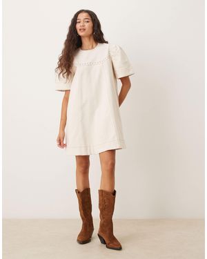 Ghospell Quincey - robe courte ornée - Neutre