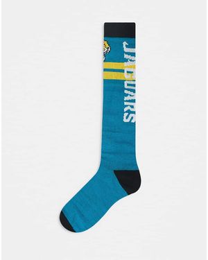OOSC Calcetines Multicolores Para Esquí Y Snowboard Con Diseño De Los Jacksonville Jaguars De X Nfl-Verde - Azul