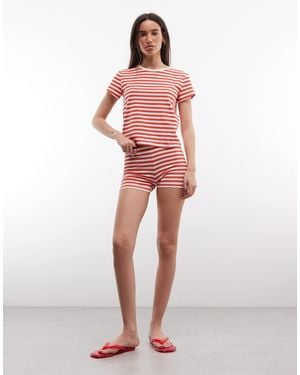 Monki Hotpants Mix & Match Co-ord - Pink
