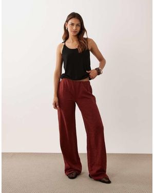 ASOS Wijde Co-Ord Broek - Rood