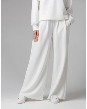 French Connection Luxe Wide Leg Draped Trouser - Grey