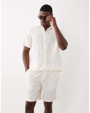 Jack & Jones Textured Shorts - Natural