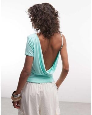 Collusion Backless Asymmetric Top - Multicolour