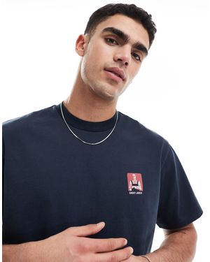 Wrangler – casey jones – schweres workwear-t-shirt - Blau