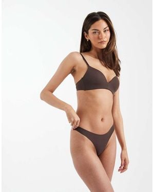 ONLY Seamless Thong - Brown