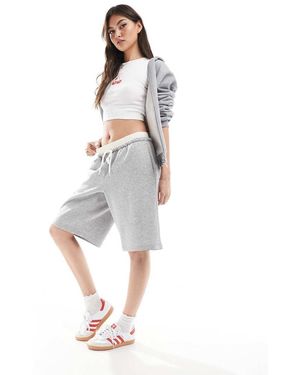Monki Jersey Jorts With Elastic Waistband - White