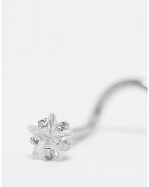 ASOS Crystal Nose Stud - White