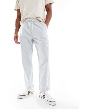 Hollister Loose Linen Pull On Pants - White