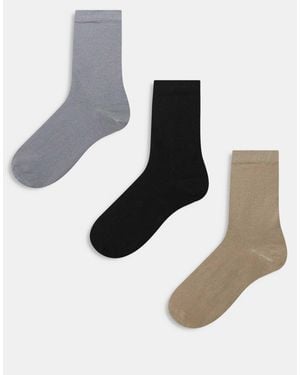 ASOS 3 Pack Cotton Rich Socks - White