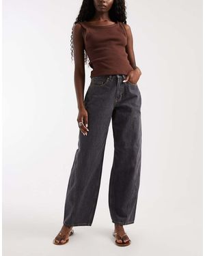 Vero Moda Zoe Jeans Barrel Leg Morbidi Con Cuciture - Multicolore