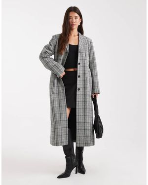 ASOS Gilet Monocromatico A Quadri Stretto - Grigio
