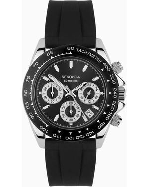 Sekonda Circuit 39Mm Analogue Watch - Black