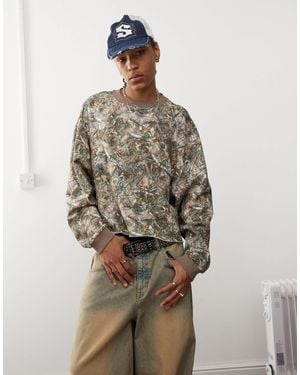 Collusion Boxy Sweat - Brown