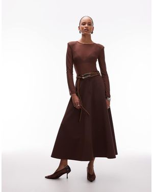 ASOS Tailored Circle Maxi Skirt - Purple