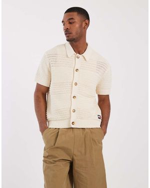 Tommy Hilfiger Gehaakt Vest Met Korte Mouwen - Naturel