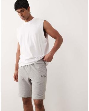Jack & Jones Sweat Shorts With Logo - White