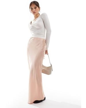 Glamorous Bias Cut Midi Skirt - White