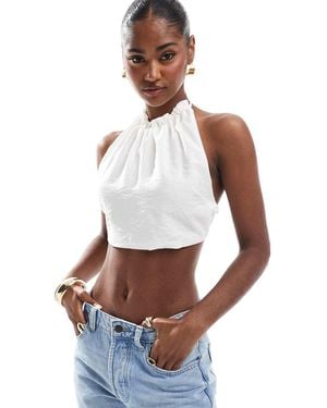 NARRATED Tie Back Cami Top - White