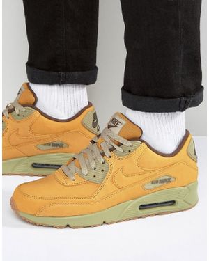 Nike Air Max 90 Winterized Premium Trainers In Tan 683282-700 - Brown