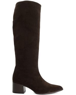 Dune Tautly Knee High Boots - Brown