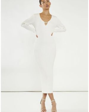 NARRATED Bead Detail Maxi-Dress - Natural