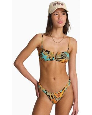 Billabong Des Tropiques Bandeau Bikini Top - Blue