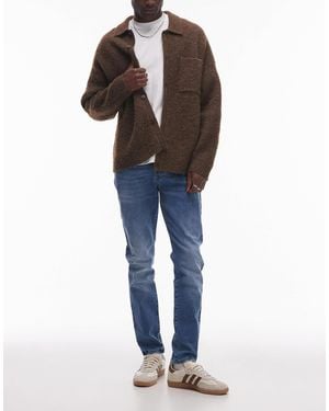 TOPMAN Stretch Skinny Jeans - Blue
