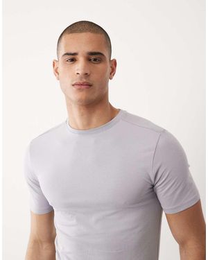 River Island Muscle Fit T-Shirt - Paars