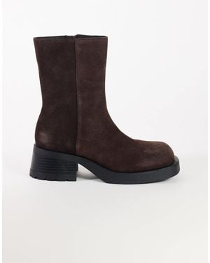 TOPSHOP Lillian Real Chunky Ankle Boot - Black