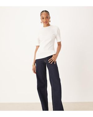 JDY Tall Felina High Waist Wide Leg Jean - Blue