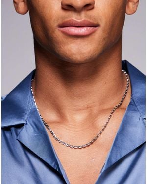 ASOS Collier chaîne à motif mauvais œil - Bleu