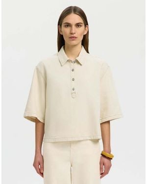 SELECTED Poloshirt - Naturel
