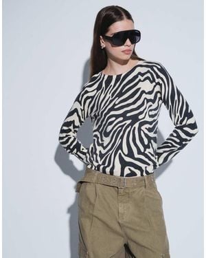 Mango Knitted Top - Black