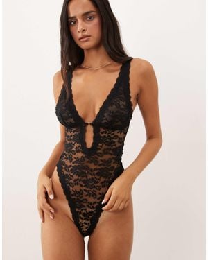 ASOS Hazel Lace Body - Black