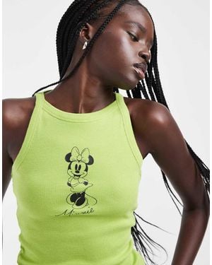 ASOS Disney Tank Top With Minnie Print - Green
