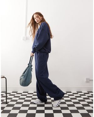 PacSun Slogan Wide Leg Sweatpants Co-Ord - Blue