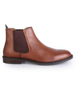 Thomas Crick 'Truman' Formal Leather Chelsea Boots - Brown