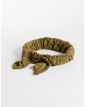 South Beach Jacquard Headscarf - Green