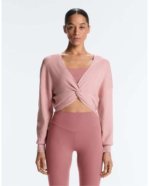 Oysho Twist Knit Jumper - Pink