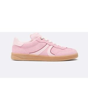 Stradivarius Casual Leather Trainers - Pink