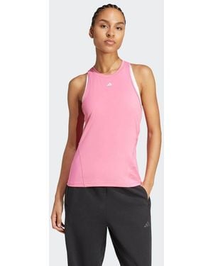 adidas Originals Top Deportivo Rosa Fusión Sin Mangas Designed For Training De - Rojo
