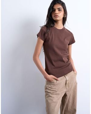 TOPSHOP Everyday Tee - Brown