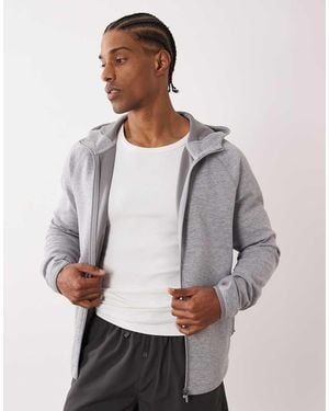 4505 Performance Zip Up Hoodie With Zip Pockets - Grey