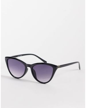 ASOS – schmale, geschwungene cat-eye-sonnenbrille - Schwarz