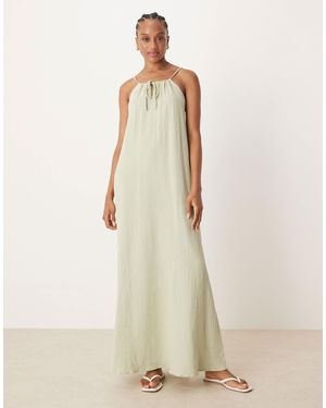 JDY Tall Cheesecloth Maxi Dress - Natural